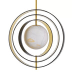 Pearl Modern Chandelier - (Bronze Highlight Finish | Gold Finish | Alabaster)