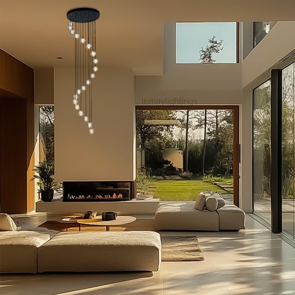 Pearl Ball Ceiling Chandelier 14 20 Light-Chandelier-Manorlights