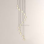 Pearl Ball Ceiling Chandelier 14 20 Light-Chandelier-Manorlights