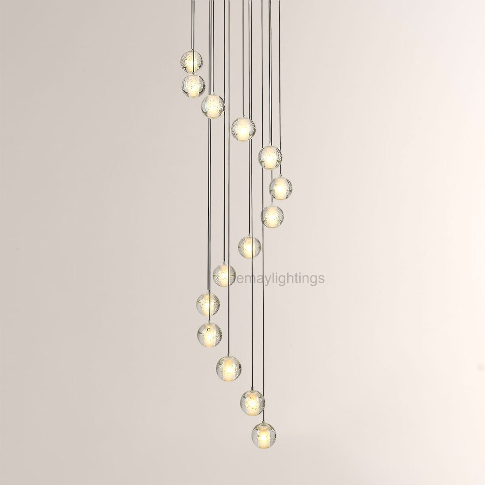 Pearl Ball Ceiling Chandelier 14 20 Light-Chandelier-Manorlights