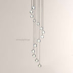 Pearl Ball Ceiling Chandelier 14 20 Light-Chandelier-Manorlights