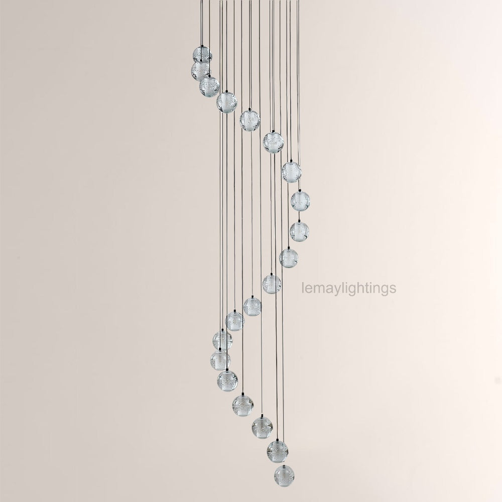 Pearl Ball Ceiling Chandelier 14 20 Light-Chandelier-Manorlights