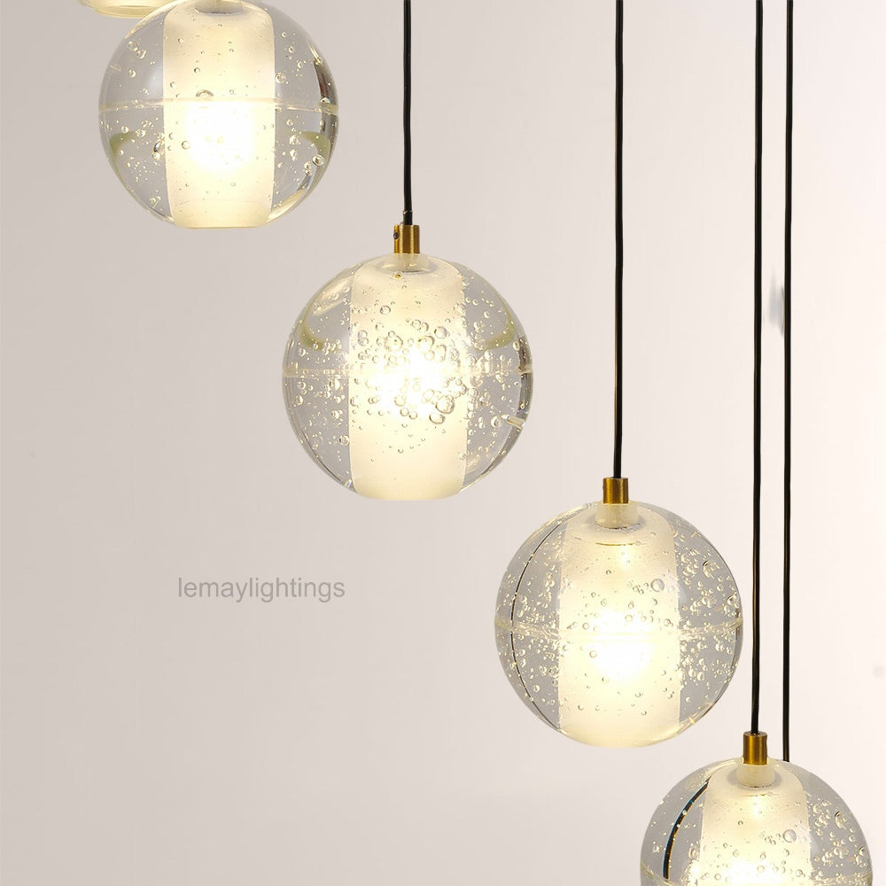 Pearl Ball Ceiling Chandelier 14 20 Light-Chandelier-Manorlights