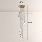 Pearl Ball Ceiling Chandelier 14 20 Light-Chandelier-Manorlights