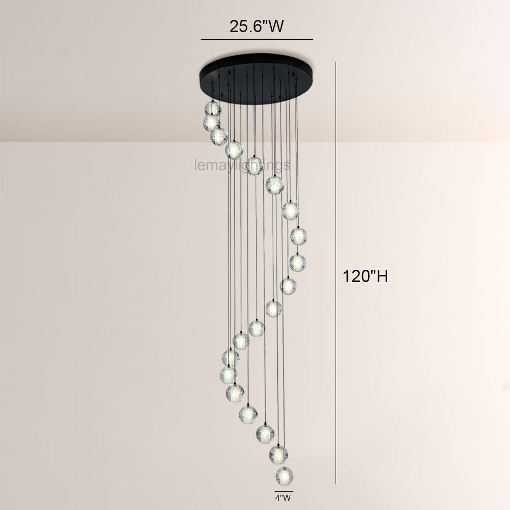Pearl Ball Ceiling Chandelier 14 20 Light-Chandelier-Manorlights