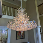 Luxury Empire Floral Crystal Chandelier-Manorlights