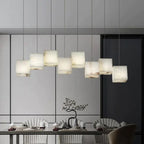 Alabaster Cubic Rectangular Chandelier-chandeliers for dining room,chandeliers for stairways,chandeliers for foyer,chandeliers for bedrooms,chandeliers for kitchen,chandeliers for living room-Manorlights