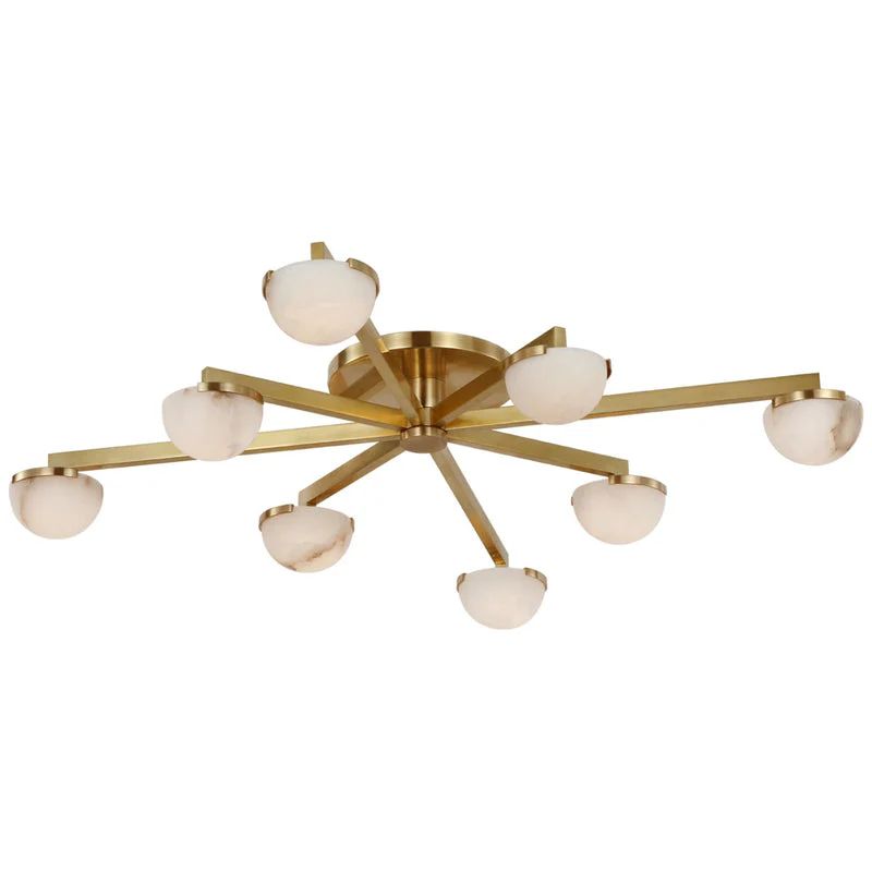 Propeller Alabaster Flushmount 8-Light 12-Light-Chandelier-Manorlights