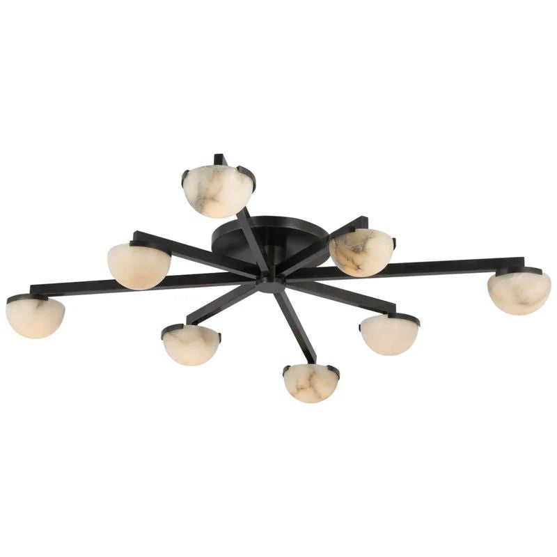 Propeller Alabaster Flushmount 8-Light 12-Light-Chandelier-Manorlights