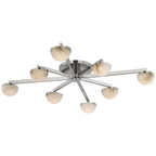 Propeller Alabaster Flushmount 8-Light 12-Light-Chandelier-Manorlights