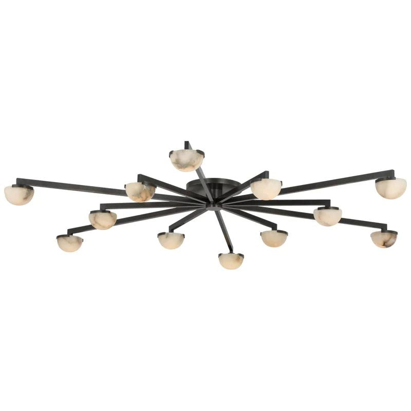 Propeller Alabaster Flushmount 8-Light 12-Light-Chandelier-Manorlights