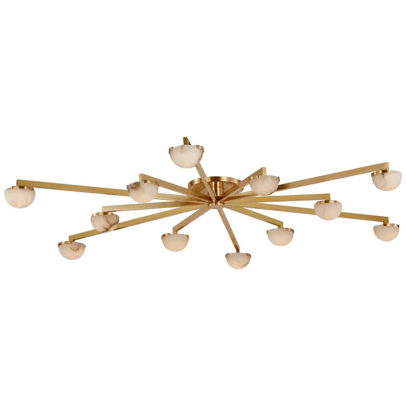 Propeller Alabaster Flushmount 8-Light 12-Light-Chandelier-Manorlights