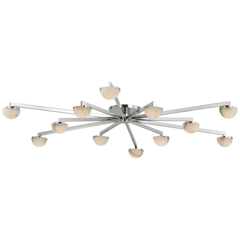 Propeller Alabaster Flushmount 8-Light 12-Light-Chandelier-Manorlights