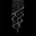 Extra Large Luxury Art Double Spiral Creative Crystal Chandelier For High-ceiling Foyer/Hallway/Entryway-Manorlights