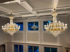 59X69 Inch Large Gold Chandelier Elegant Crystal Chandelier Foyer Lighting-大吊灯-Manorlights