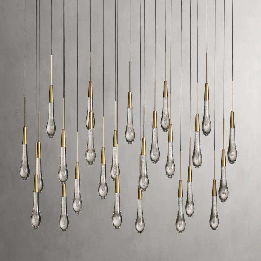 Raindrop Linear Chandelier-Chandelier-Manorlights