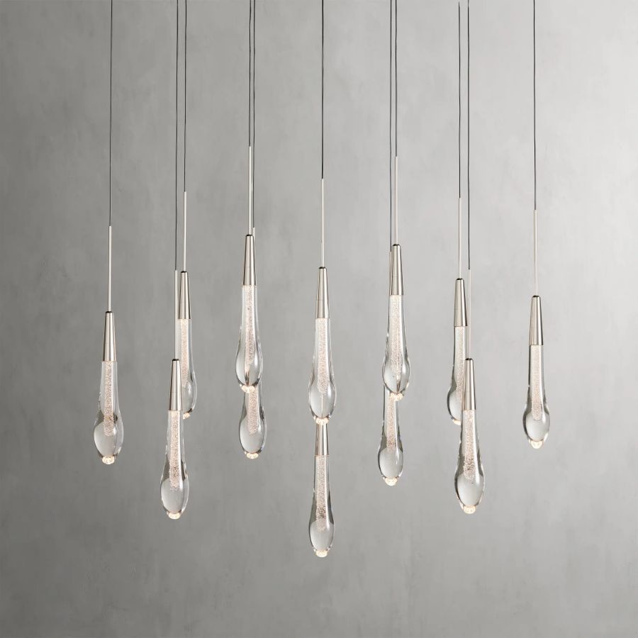 Raindrop Linear Chandelier-Chandelier-Manorlights