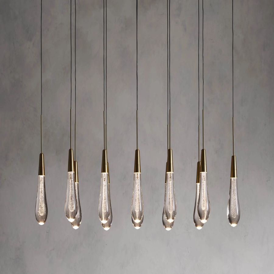 Raindrop Linear Chandelier-Chandelier-Manorlights