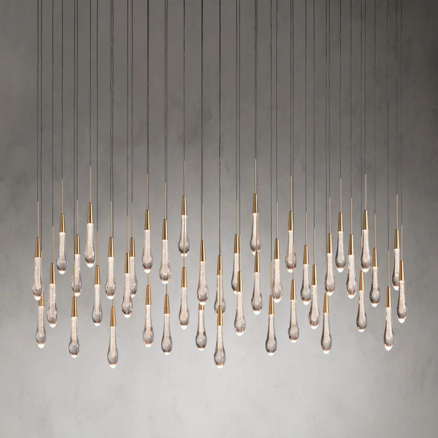 Raindrop Linear Chandelier-Chandelier-Manorlights
