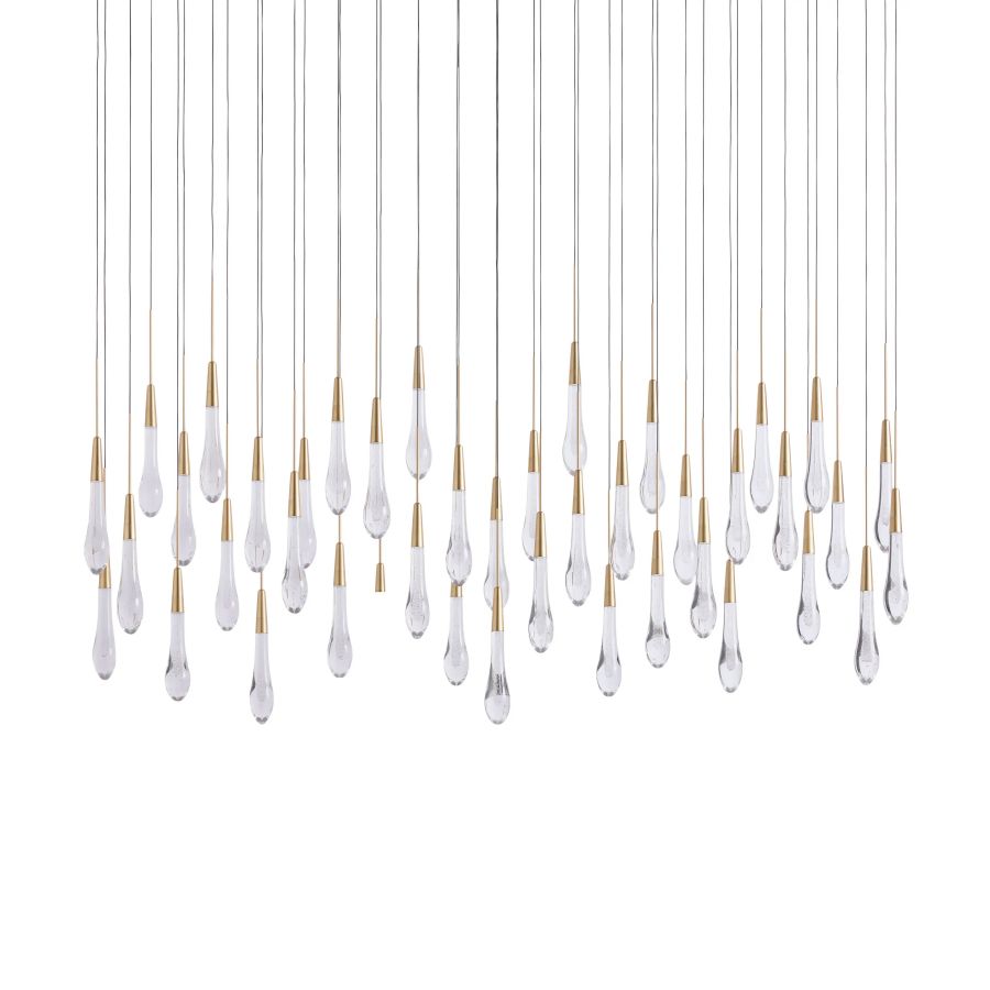 Raindrop Linear Chandelier-Chandelier-Manorlights