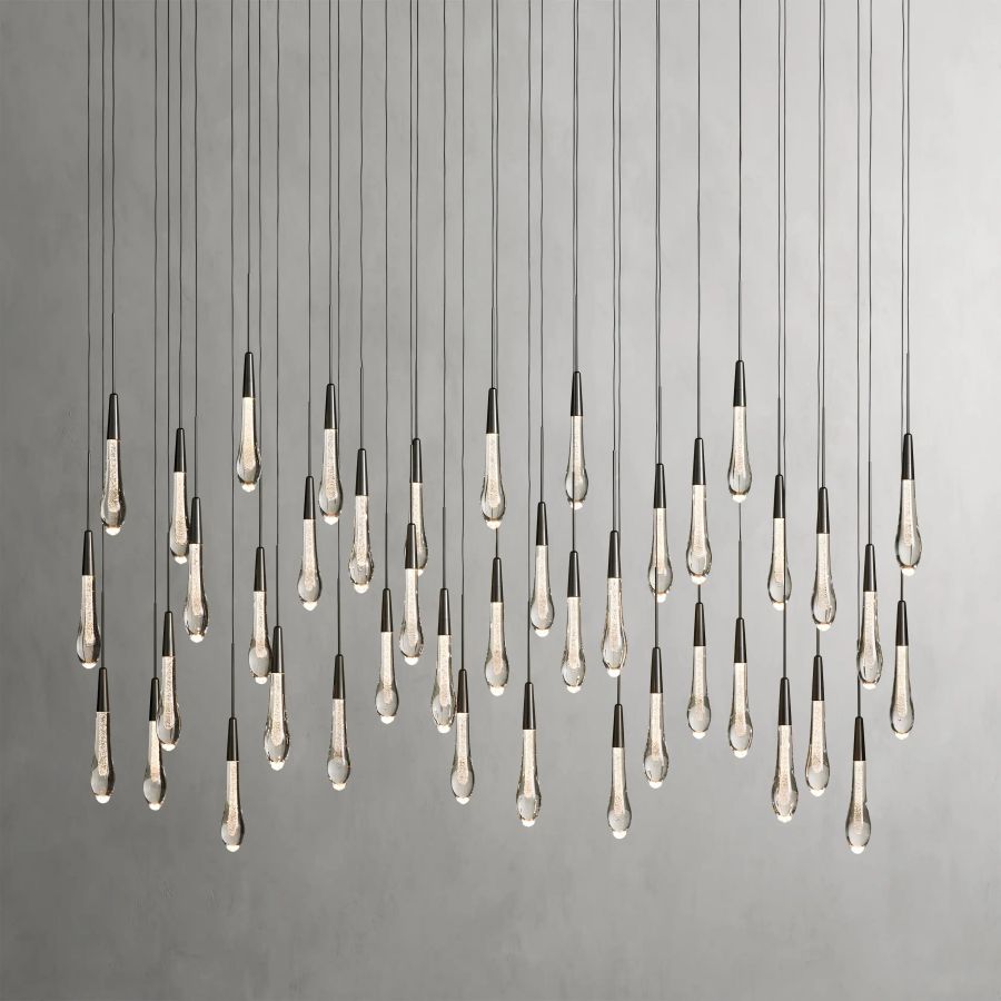 Raindrop Linear Chandelier-Chandelier-Manorlights