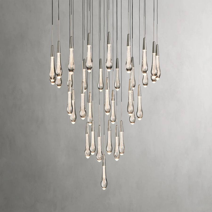Raindrop Round Chandelier-Chandelier-Manorlights