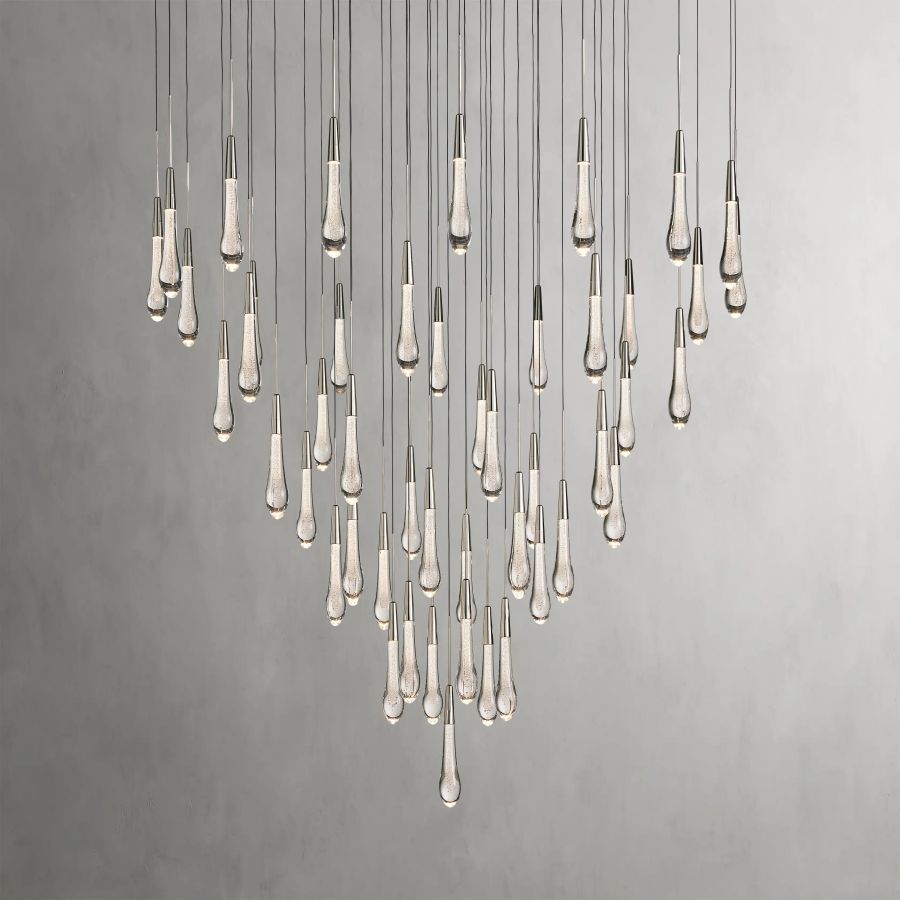 Raindrop Round Chandelier-Chandelier-Manorlights