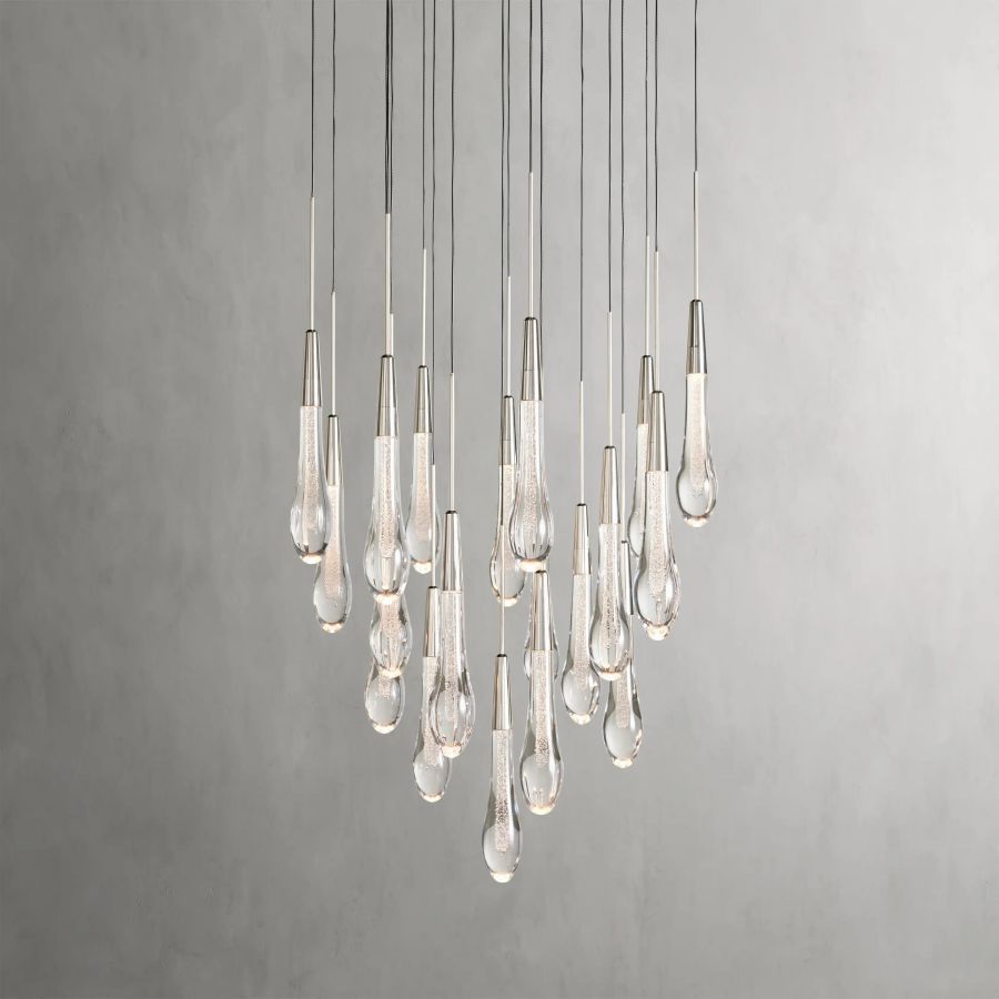 Raindrop Round Chandelier-Chandelier-Manorlights