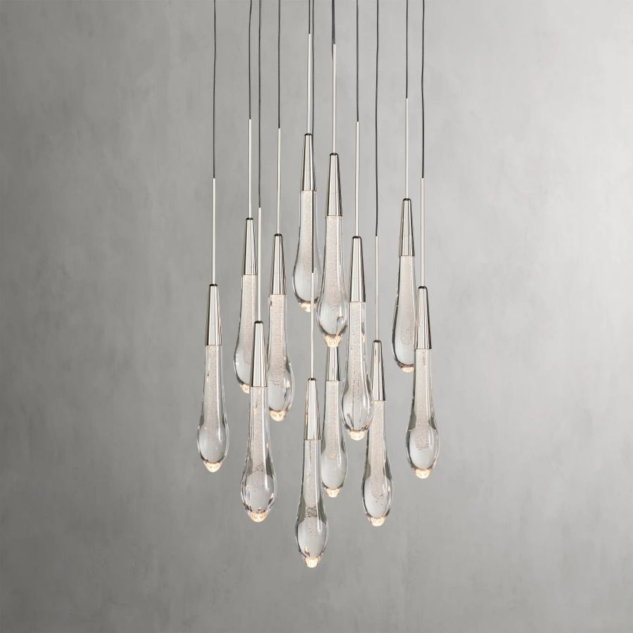 Raindrop Round Chandelier-Chandelier-Manorlights