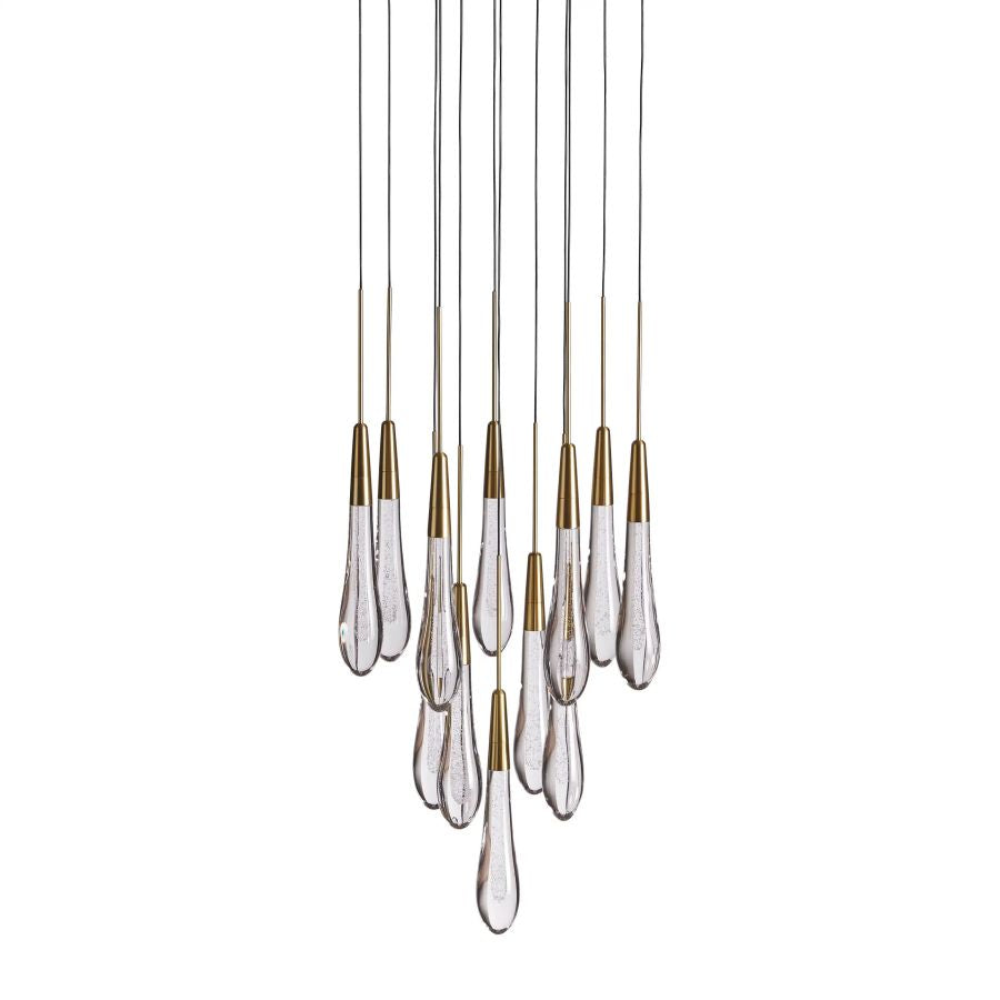 Raindrop Round Chandelier-Chandelier-Manorlights