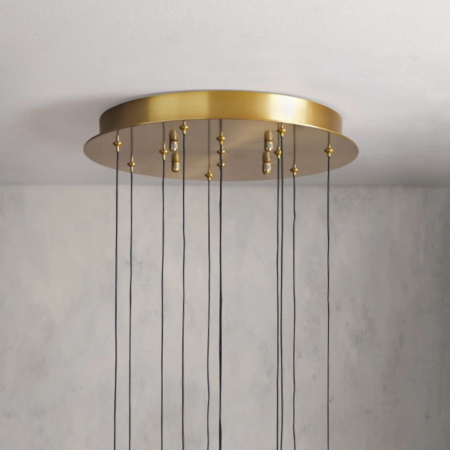 Raindrop Round Chandelier-Chandelier-Manorlights
