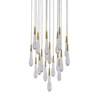 Raindrop Round Chandelier-Chandelier-Manorlights