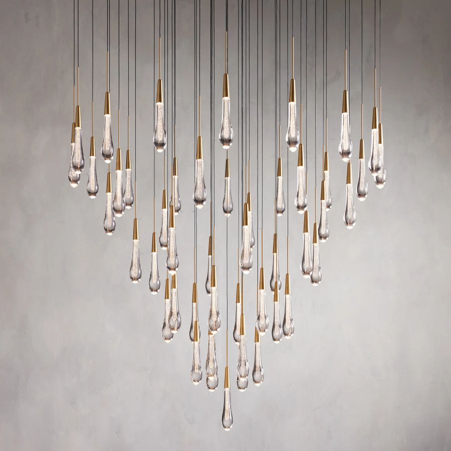 Raindrop Round Chandelier-Chandelier-Manorlights