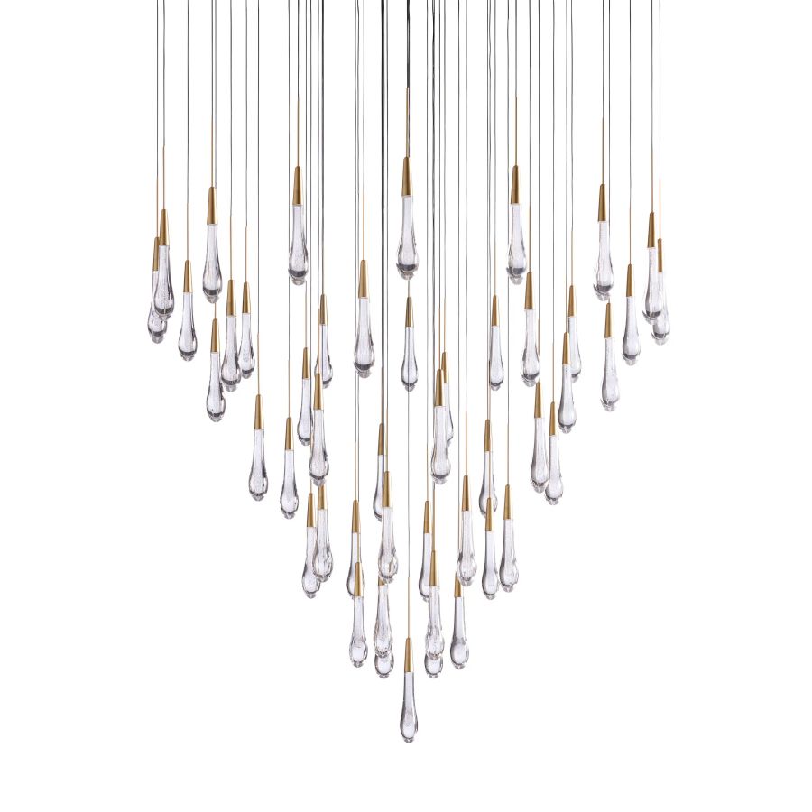 Raindrop Round Chandelier-Chandelier-Manorlights