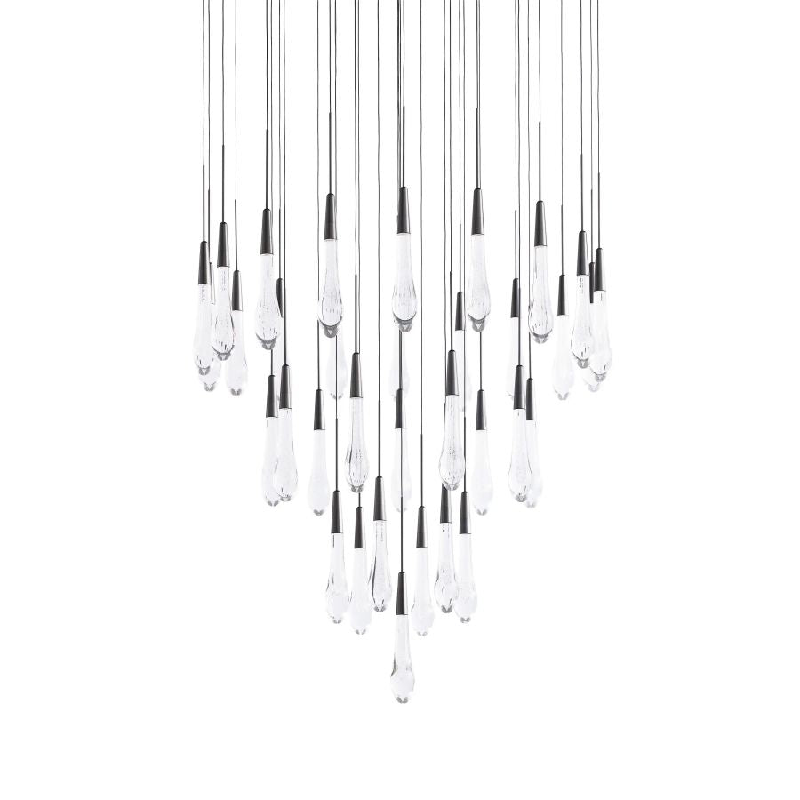 Raindrop Round Chandelier-Chandelier-Manorlights