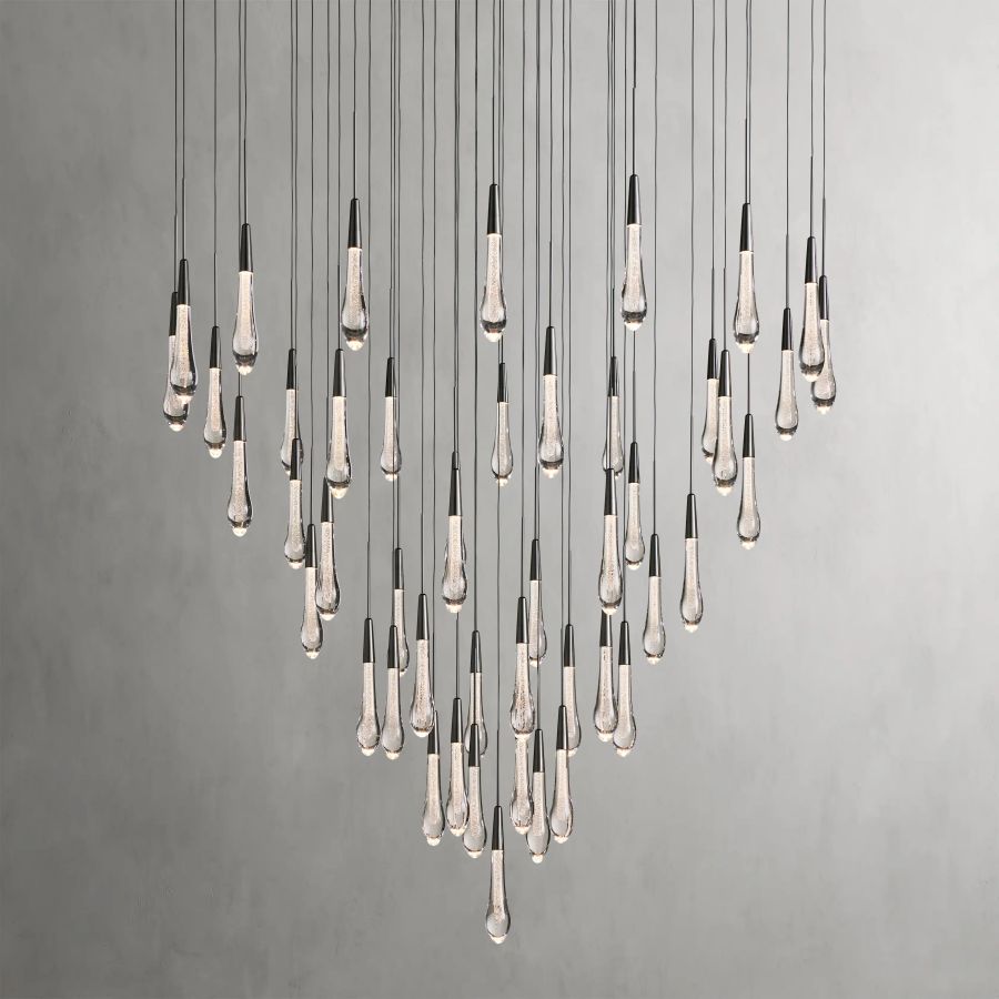 Raindrop Round Chandelier-Chandelier-Manorlights
