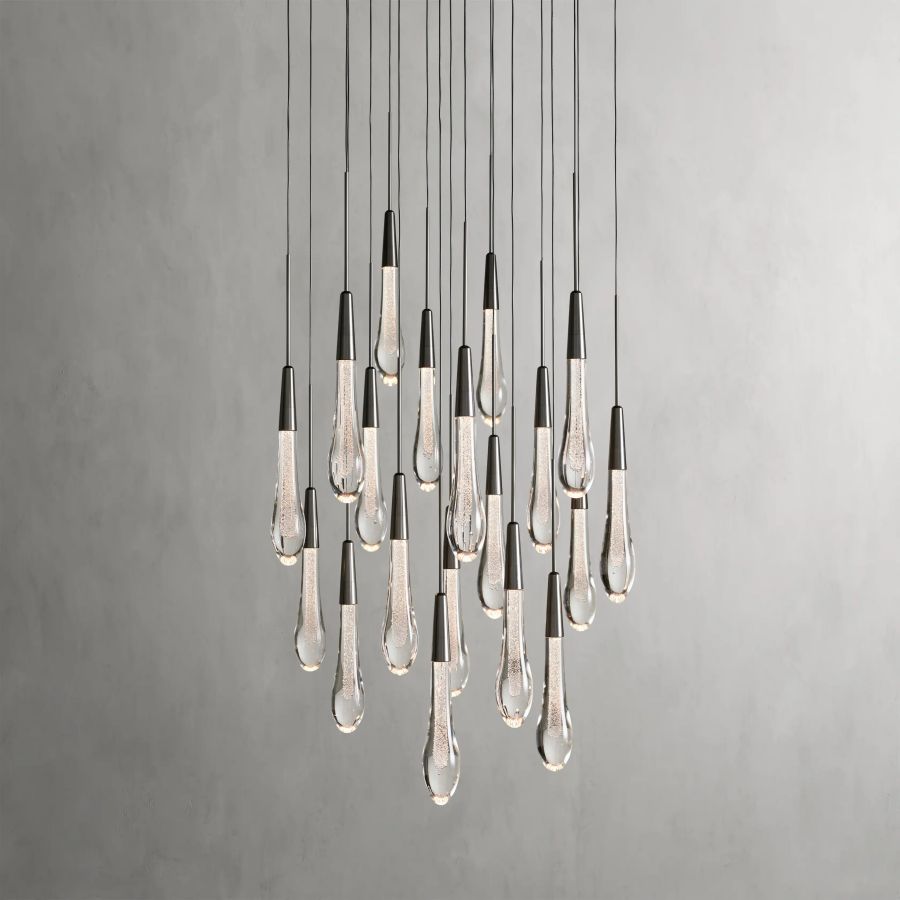 Raindrop Round Chandelier-Chandelier-Manorlights