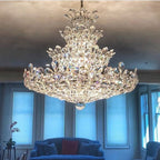 Luxury Empire Floral Crystal Chandelier-Manorlights