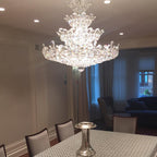 Luxury Empire Floral Crystal Chandelier-Manorlights