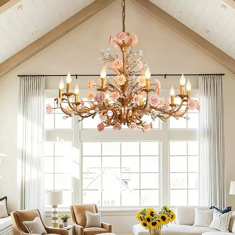 Rose Chandelier - Manorlights