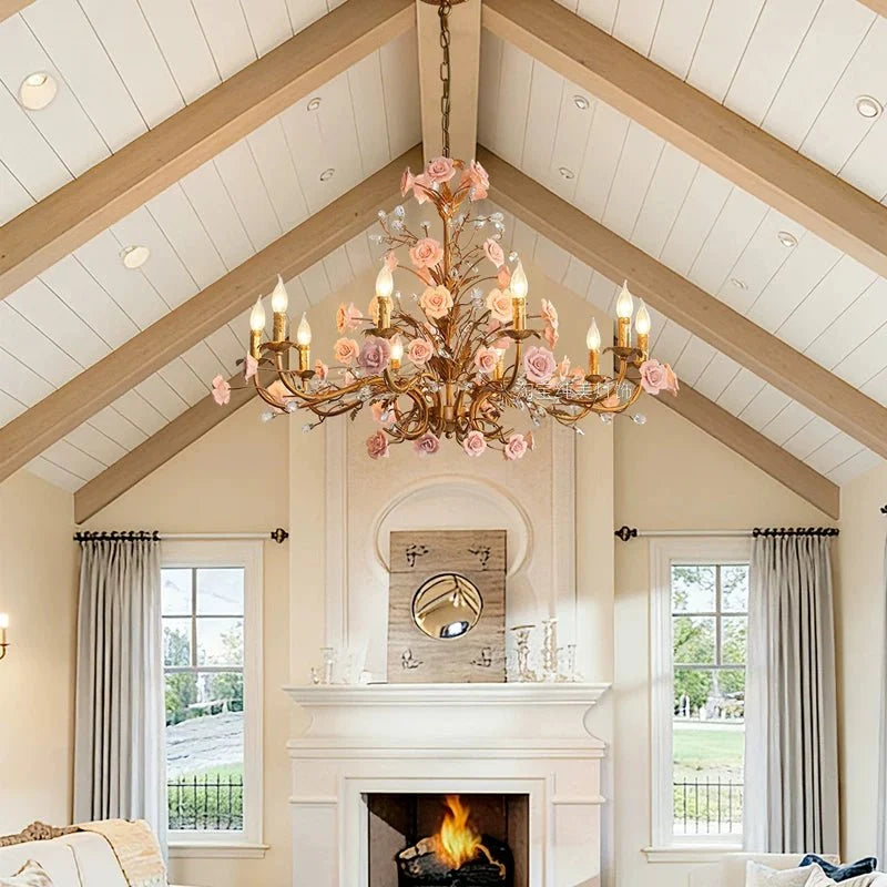 Rose Chandelier - Manorlights