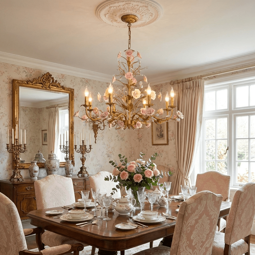Rose Chandelier - Manorlights