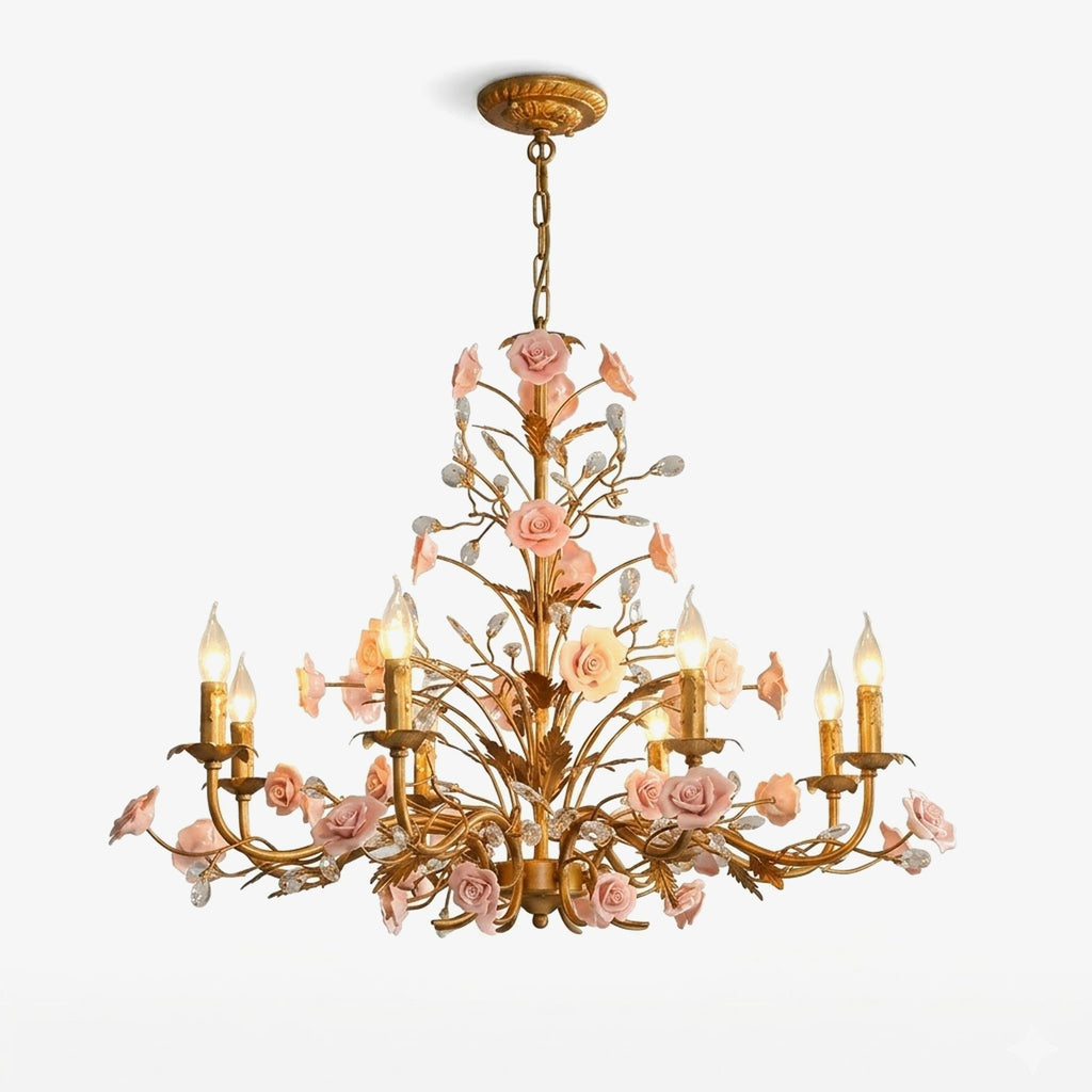 Rose Chandelier - Manorlights