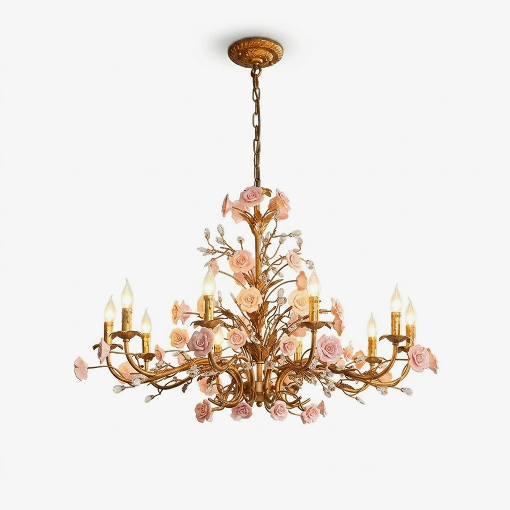 Rose Chandelier - Manorlights