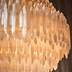 Selenite Round Chandelier-Chandelier-Manorlights