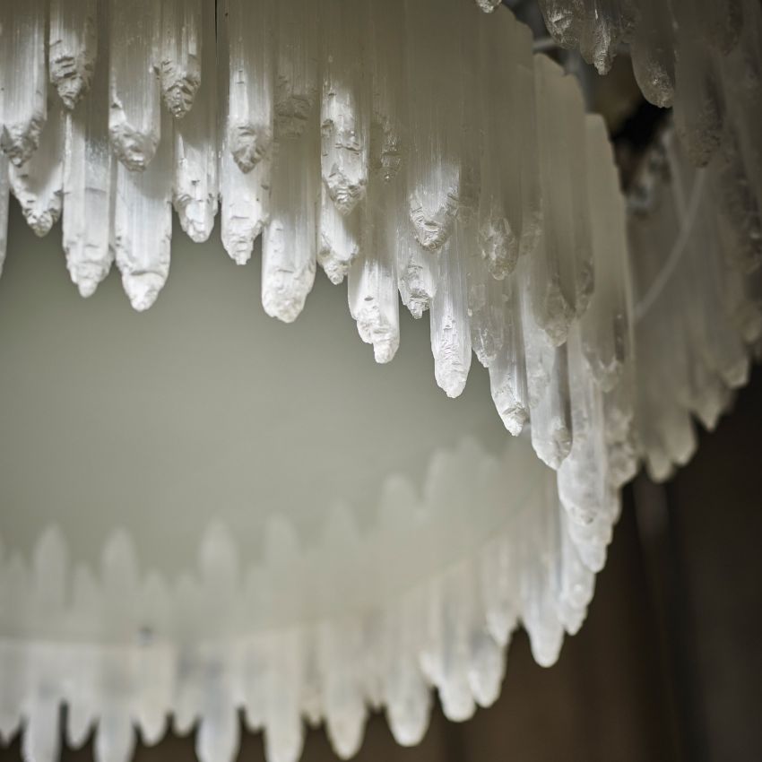 Selenite Round Chandelier-Chandelier-Manorlights