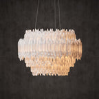 Selenite Round Chandelier-Chandelier-Manorlights