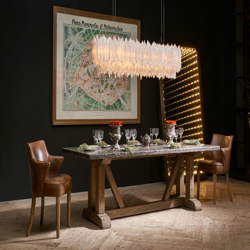 Claire Square Chandelier-Chandelier-Manorlights