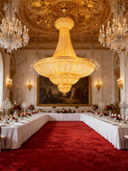 51X65 Inch Large Gold Empire Style Crystal Chandelier for High Ceilings-大吊灯-Manorlights