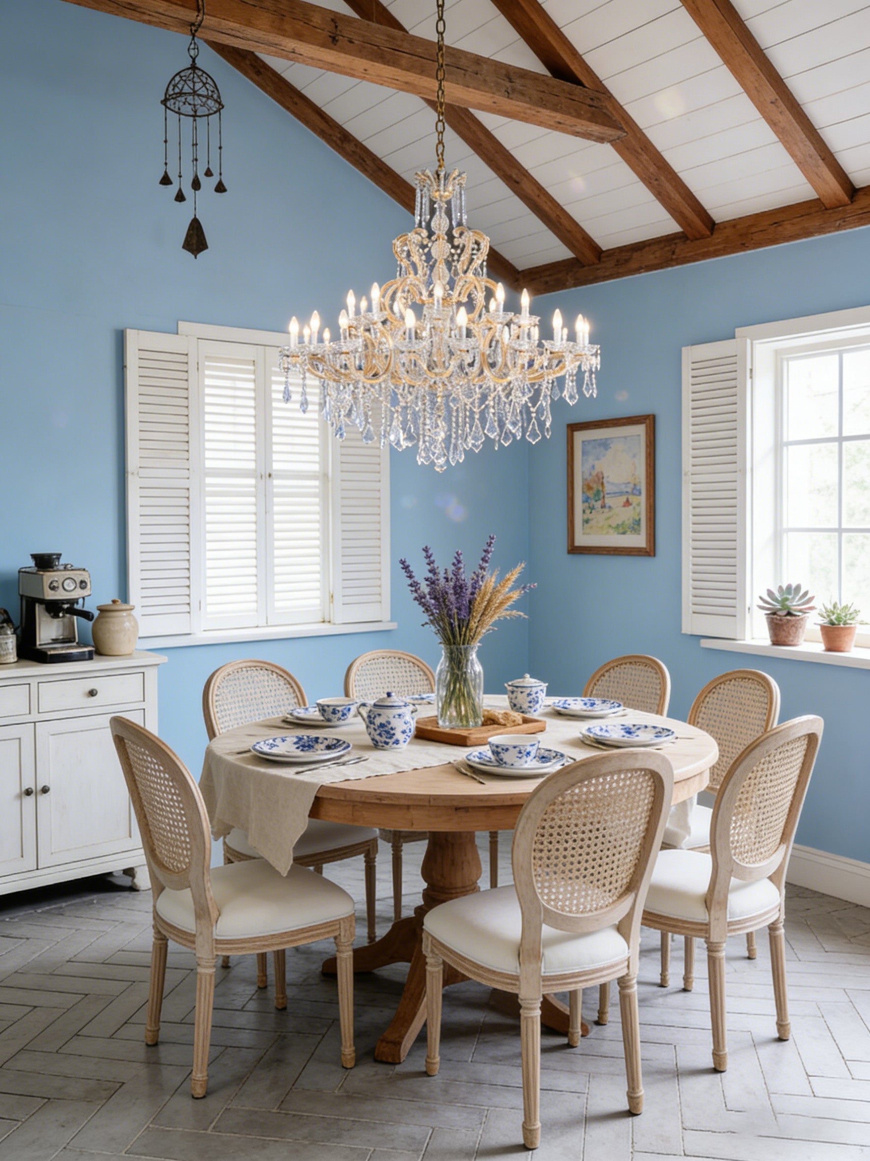 57X53 Inch Two Tiers Candle Style Crystal Chandelier 30 Lights Gold Maria Theresa Chandelier for Dining Room-大吊灯-Manorlights